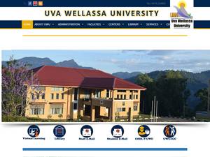 Academic programs at Uva Wellassa University, Sri Lanka for Bachelor
