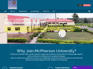 McPherson University (MCU) 2023-2024 Undergraduate Scholarships For Nigerian Students for Bachelor