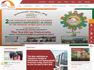 Special programmes at Northcap University, India for Bachelor