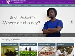 Hugh le May Fellowship for Young South Africans at Rhodes University for Phd