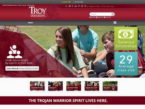 International Recruiting Scholarships at Troy University for Bachelor