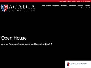 Acadia University Entrance international Scholarships, Canada for Bachelor