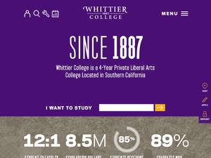 International financial aids at Whittier College, USA for Bachelor