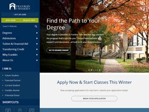 Franklin University Switzerland Postdoctoral Position, Switzerland for Fellowship