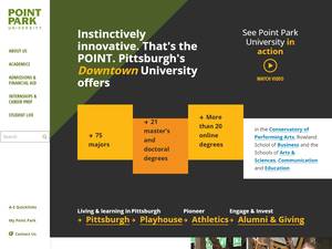 Point Park University Presidential funding for International Students in USA for Bachelor