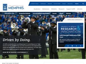 Undergraduate International Merit Scholarship at University of Memphis, USA for Bachelor