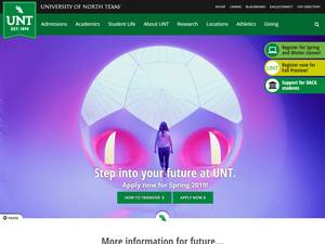 International Students Scholarships at University of North Texas, USA for Bachelor