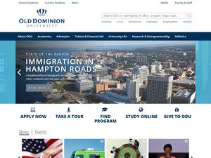 International Student Scholarship at Old Dominion University in USA for Bachelor